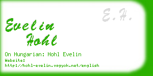 evelin hohl business card